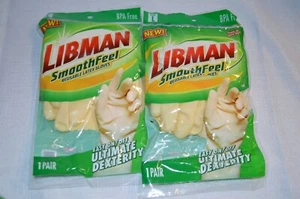 Libman 2X Smooth Feel LATEX GLOVES Reuseable SZ Large 2 pairs Utimate Dexterity - Bild 1 von 3