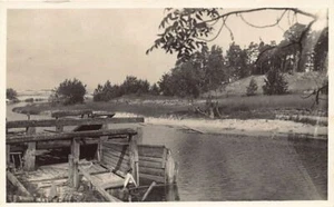 Latvia - Old lock near Bauska - REAL PHOTO Publ. Ed. Krautcs - Picture 1 of 2