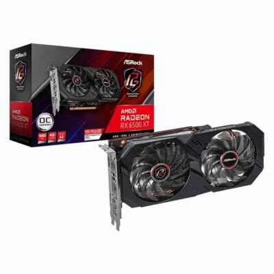 Asrock Rx6500 Xt Phantom Gaming D 4GB OC GDDR6 Graphics card（RX6500XT PGD 4GO） - Image 1 of 4