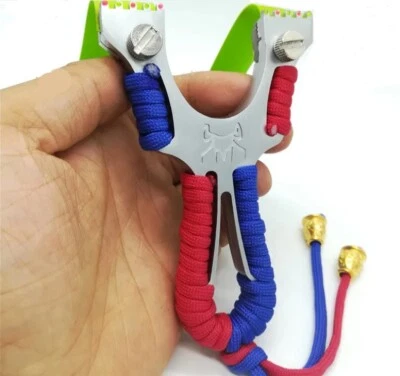 PROFI STAHL STEINSCHLEUDER "SPIDER" Zwille Sportschleuder Schleuder Ersatzgummi