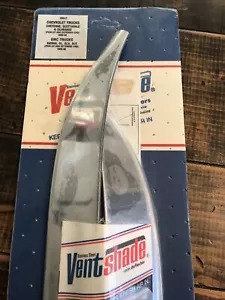Protectores contra la lluvia 2 piezas pantalla de visera de ventilación de ventana para camión Chevy GMC 88-90 acero de lote antiguo - Imagen 1 de 6