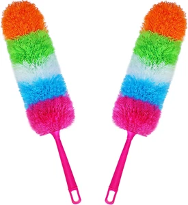 2 Pack Static Duster Bendable Washable Fiber Dusters for Cleaning Home Library - Picture 1 of 11