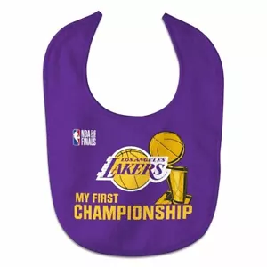 LOS ANGELES LAKERS WINCRAFT INFANT 2020 NBA FINALS CHAMPIONS ALL-PRO BABY BIB - Picture 1 of 1