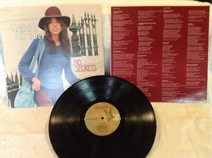 Carly Simon – No Secrets - Original 1972 Vinyl LP Record Album - Picture 1 of 3