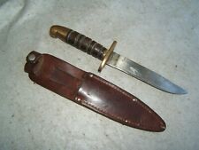 ww2 wwii us u.s. army theater trench art made fighting fixed blade knife vtg old