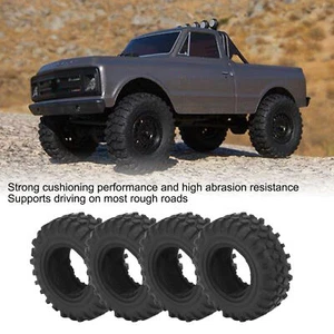 4PCS RC Crawler Tires 1.25in Flexible Wear Resistant RC Rubber Tyre For SCX - Picture 1 of 16