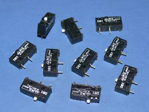 Cherry DB1 Micro Push Button, Micro Switch, Subminiature Switch, 10 Count - Picture 1 of 2