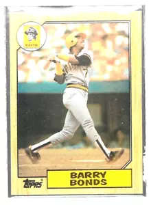 1987 Topps Barry Bonds 320 Pittsburgh Pirates Baseball Card - Picture 1 of 8