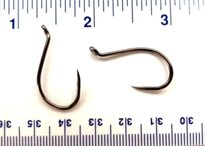 100 Matzuo 513014 Black Barbless Octopus Salmon Steelhead Fish Hooks size 2/0 - Picture 1 of 1