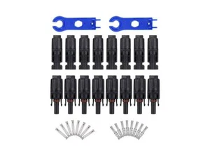 10 Pairs NEW Male Female Connector Set for DIY Solar Panel 30A Cable Waterproof - Picture 1 of 5