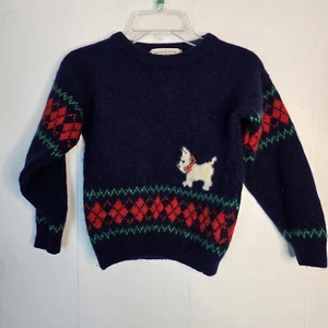 Highland Home Industries Wool Children's Sweater, Made In Scotland, 5-6Y - Picture 1 of 8