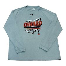 Men's Under Armour Cincinnati Bearcats Onward Heatgear L/S Shirt Gray Size XL