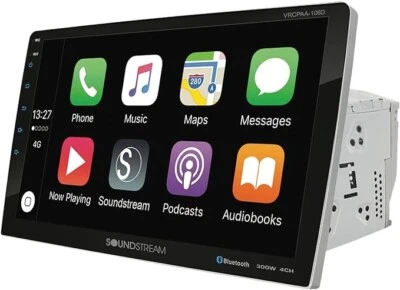 Soundstream VRCPAA-106F VRCPAA-106F 10.6" Double-DIN DVD Head Apple Car Play - Image 1 of 4