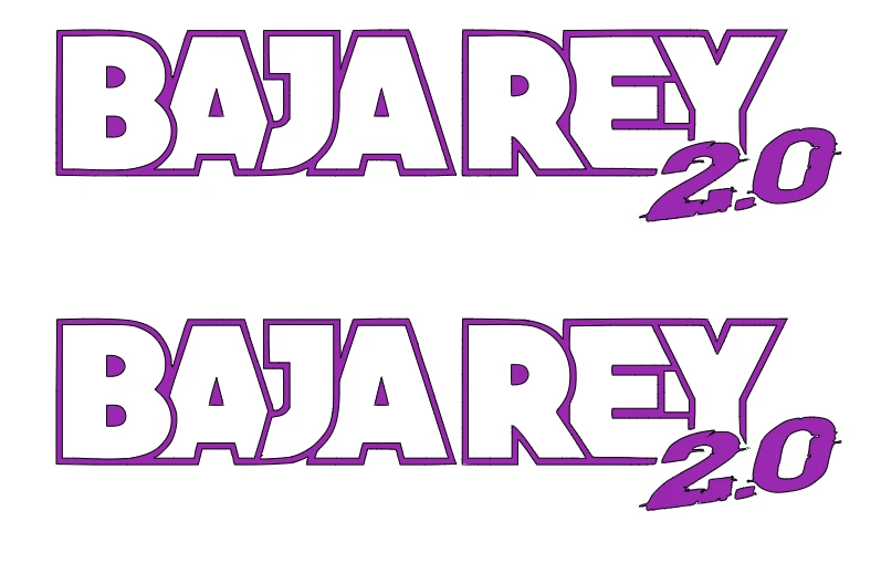 LOSI BAJA REY 2.0  DIE-CUT  Decal  Sticker   (  2 PCS  )  Offroad  RC Truck NEW - Image 1 of 1