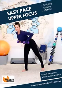 STANDING PILATES WITH DUMBBELLS EXERCISE DVD - EASY PACE UPPER FOCUS WORKOUT! - Picture 1 of 1