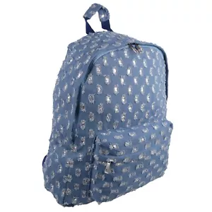 Ladies Girls Backpack by Woodbridge School College Boho Bag Festival Blue - Picture 1 of 5