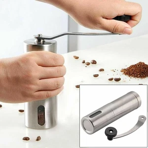 Home Tragbare Manuelle Kaffeemühle Edelstahl mit Keramik Grat Bohnenmühle - Bild 1 von 9