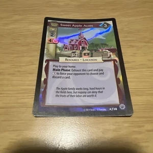 MY LITTLE PONY CCG GAME SINGLE FOIL CARD SWEET APPLE ACRES Alpha #f38 MLP - Picture 1 of 2