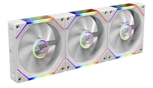 GAMDIAS AEOLUS P2-1203 120mm ARGB PWM Fans 3 Pack White w Controller 2400RPM - Picture 1 of 14