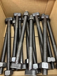 16 NUEVO HTF 10" largo x 3/4" diámetro redondo Tee perno y tuerca (Q3) - Imagen 1 de 5