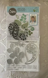 Sizzix Eukalyptus & Flourish Dies mit Stempelset Designer David Tutera 663128 Neu - Bild 1 von 5