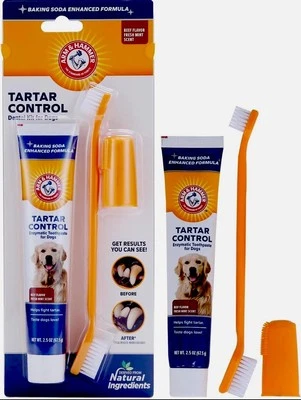 Arm & Hammer for Pets - Tartar Control Kit for Dogs - Toothpaste, Toothbrush - Image 1 of 4