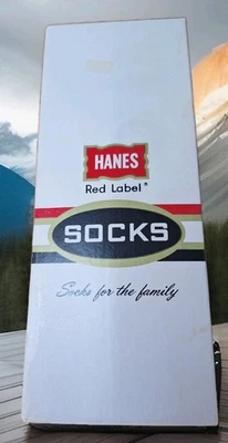 De colección Nuevo de Lote Antiguo con Caja 4 Pares Para Hombres HANES ETIQUETA ROJA Plus 4 CALCETINES Negro Carbón 10-13 NUEVOS  Foto 1 de 4