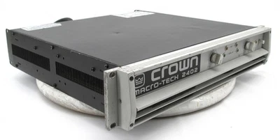 Crown Macro-Tech 2402 2-Channel Power Amp w/ FXQ PIP2 Input Card - Image 1 of 4