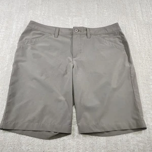 Eddie Bauer Travex Shorts Women 12 Trail Guide Olive Green Quick Dry Performance - Picture 1 of 9