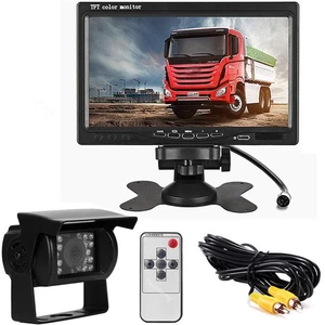 Heavy Duty IR Rear View Backup Camera 7" Monitor Kit for Truck Trailer RVs Bus - Picture 1 of 24