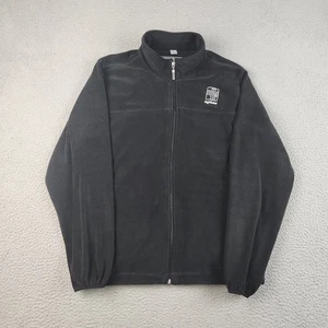 AgriGold Micro Fleece Jacket Small Black Corn Farmer Full Zip Pockets Outdoors - Picture 1 of 12