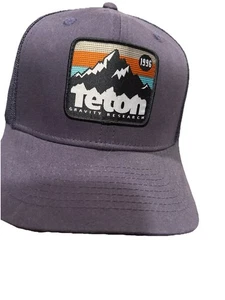 Teton Gravity Research Hat Cap Snapback OSFM Black Embroidered - Picture 1 of 5