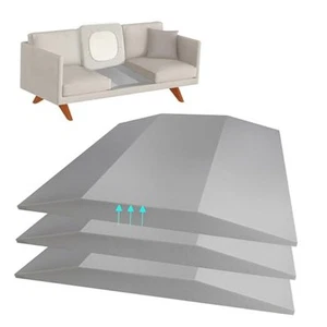 3 Pezzi Supporto Cuscino Divano per Sedile Sagging Alta Densità Grigio Trapezoidale-3pz - Foto 1 di 8