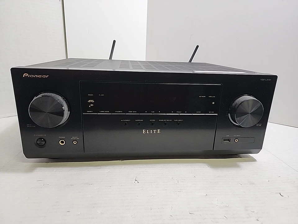 Pioneer Elite VSX-LX 101 7.1 Channel AV Receiver Bluetooth 4K  - Image 1 of 4