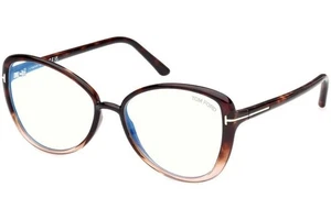 Tom Ford FT5907-B Damenbrille Havanna | Butterfly Cateye, Acetat, 55mm, Neu - Bild 1 von 3