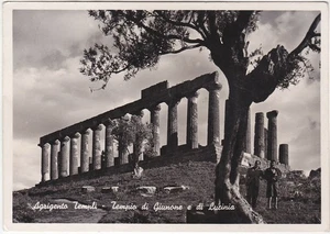 AGRIGENTO TEMPLI - TEMPIO DI GIUNONE E DI LUCINIA - VIAGG. 1952 -16978- - Picture 1 of 1