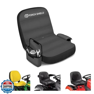 Cubierta de asiento de tractor Porch Shield negra y gris (negro y gris, mediana) - Imagen 1 de 5