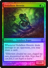 Vedalken Heretic FOIL Alara Reborn NM Blue Green Rare MAGIC MTG CARD ABUGames