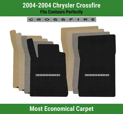 Alfombrillas delanteras Lloyd Velourtex para Chrysler Crossfire '04 con Crossfire negro Foto 1 de 4