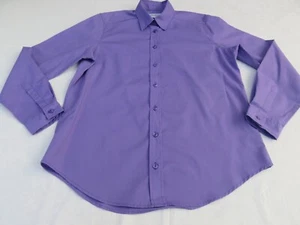JAMES MEADE DAMEN TOLLES LILA LAVENDEL LANGARM 35 % BAUMWOLLE KRAGEN HEMD UK 12 - Bild 1 von 10