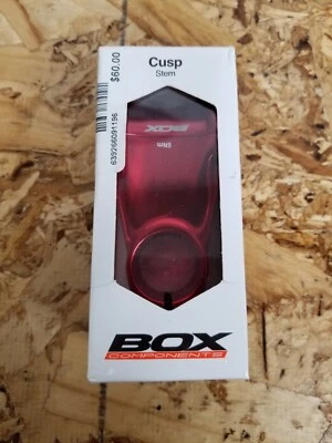 Box Components Cusp MTB Stem - 55mm length, 35mm clamp, 0 degree, Red - Image 1 of 3