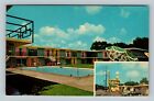 Orlando FL, Holiday Inn Motel Swimming Pool Classic Cars Chrome Florida Postcard