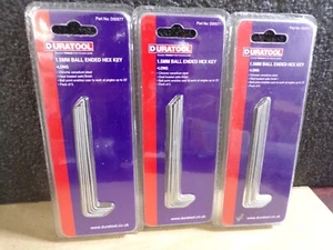 LOT OF 3 Duratool D00577 1.5mm Long Arm Hex Wrench Allen Key 5PCS (15 TOTAL) (G) - Picture 1 of 6