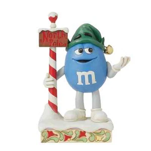 Jim Shore M&M'S PERSONAJE AZUL ELFO CONFIANZA EN ELFO 6015681 - Imagen 1 de 4