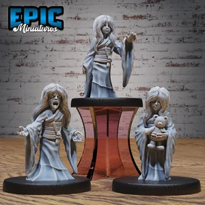 Ghost Girl 28mm DnD Fantasy Miniature Non Dipinte Non Morti Figure da Tavolo - Foto 1 di 14