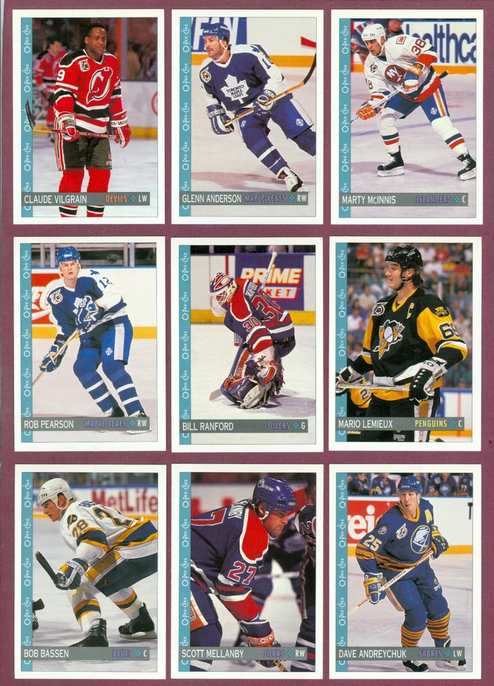 1992-93 OPC O PEE CHEE NHL HOCKEY CARD 133-264 SEE LIST - Image 1 of 1