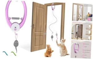 Cat Toy Interactive for Indoor Cats, Smart USB Rechargeable Door Hanging Purple - Picture 1 of 7