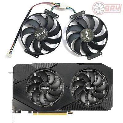 ASUS RTX 2060 2070 2080 / GTX 1660 1660Ti SUPER EVO V2 - Replacement GPU Fan Set - Image 1 of 4
