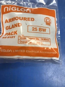 Niglon Armoured Gland Pack 25 BW 25mm SWA - Picture 1 of 2