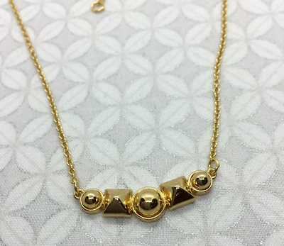 Collar Rebecca Minkoff Pirámide Perla Tono Dorado Usado Foto 1 de 4